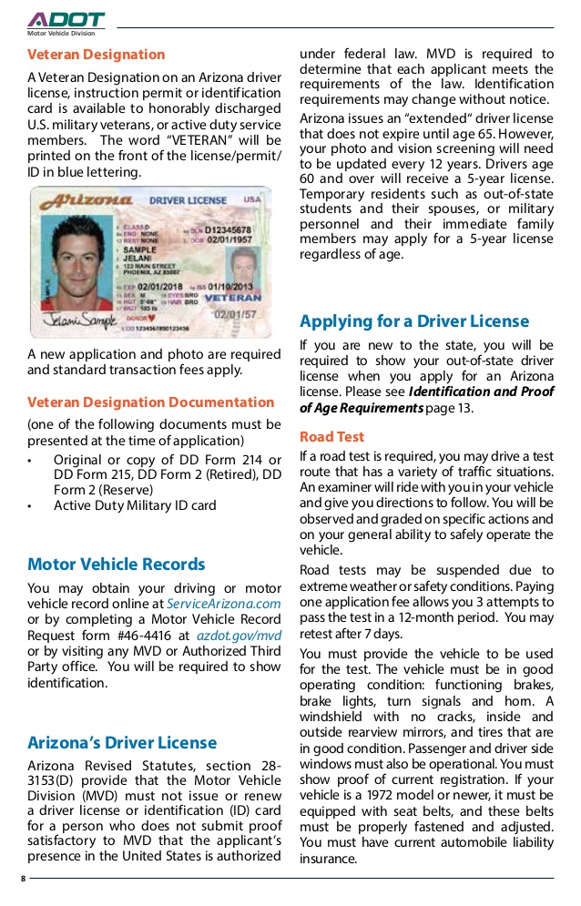 Download Arizona Driver License Manual